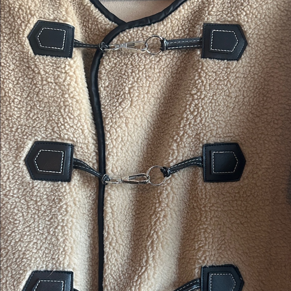 Women's Tan Toggle Coat - Picture 6 of 13